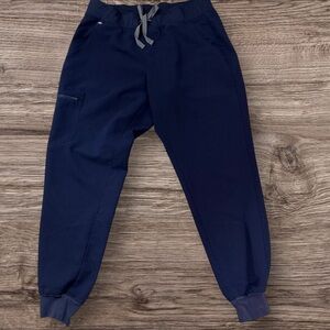 FIGS Womens Large Navy Blue Zamora Jogger Pants Technical Nurse Scrubs (852)